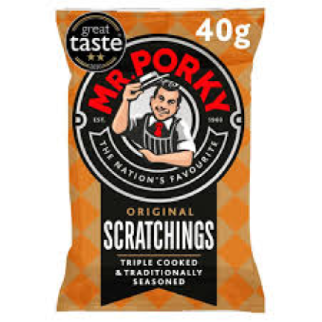 MR PORKY SCRATCHINGS 40G